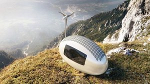 Technology and green energy come together for innovative egg-shaped housing solutions.